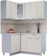 Миниатюра изображения товара Кухонный гарнитур Интерлиния Мила 12x15 (персидский жемчуг/персидский жемчуг/травертин серый)
