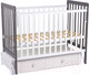 Миниатюра изображения товара Детская кроватка Фея 328-01 / 0003162-19 (белый/графит)