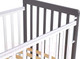 Миниатюра изображения товара Детская кроватка Фея 328-01 / 0003162-19 (белый/графит)