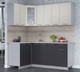 Миниатюра изображения товара Кухонный гарнитур Интерлиния Мила 12x19 (персидский жемчуг/антрацит/травертин серый)
