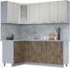 Миниатюра изображения товара Кухонный гарнитур Интерлиния Мила 12x20 (персидский жемчуг/дуб веллингтон/серый каспий)