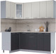 Миниатюра изображения товара Кухонный гарнитур Интерлиния Мила 12x20 (персидский жемчуг/антрацит/травертин серый)