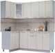 Миниатюра изображения товара Кухонный гарнитур Интерлиния Мила 12x20 (персидский жемчуг/персидский жемчуг/травертин серый)
