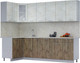 Миниатюра изображения товара Кухонный гарнитур Интерлиния Мила 12x26 (бетон лайт/дуб веллингтон/опал светлый)