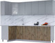 Миниатюра изображения товара Кухонный гарнитур Интерлиния Мила 12x26 (персидский жемчуг/дуб веллингтон/серый каспий)