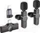 Миниатюра изображения товара Микрофон Borofone BFK12 iPhone/Type-C (черный)