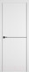 Миниатюра изображения товара Дверь межкомнатная Bafa П-1/1 80х200 (белый софт/черный/глухая)