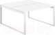 Миниатюра изображения товара Комплект письменных столов Norden 140x143.8x75 / AG.135.WH.V.72.WH (белый/белый)