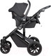 Миниатюра изображения товара Детская универсальная коляска Farfello Molly Trio 3 в 1 (Total Black)