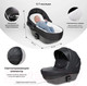 Миниатюра изображения товара Детская универсальная коляска Farfello Molly Trio 3 в 1 (Total Black)