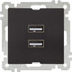 Миниатюра изображения товара Розетка Mutlusan 2100-449-0184 (черный матовый)