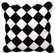 Миниатюра изображения товара Чехол на подушку Swed house Fjallviol 34.35.2630 (50x50, белый/черный)