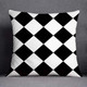 Миниатюра изображения товара Чехол на подушку Swed house Fjallviol 34.35.2630 (50x50, белый/черный)