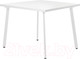 Миниатюра изображения товара Обеденный стол Millwood Шанхай 110x110x75 (белый/металл белый)