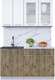 Миниатюра изображения товара Кухонный гарнитур Интерлиния Мила 14-60 (белый платинум/дуб веллингтон/белый гранит)