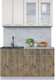 Миниатюра изображения товара Кухонный гарнитур Интерлиния Мила 14-60 (персидский жемчуг/дуб веллингтон/серый каспий)