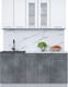 Миниатюра изображения товара Кухонный гарнитур Интерлиния Мила 16-60 (белый платинум/бетон портленд/белый гранит)