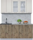 Миниатюра изображения товара Кухонный гарнитур Интерлиния Мила 17-60 (персидский жемчуг/дуб веллингтон/серый каспий)