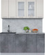 Миниатюра изображения товара Кухонный гарнитур Интерлиния Мила 17-60 (персидский жемчуг/бетон портленд/серый каспий)