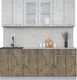 Миниатюра изображения товара Кухонный гарнитур Интерлиния Мила 20-60 (бетон лайт/дуб веллингтон/опал светлый)
