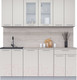 Миниатюра изображения товара Кухонный гарнитур Интерлиния Мила 20-60 (персидский жемчуг/персидский жемчуг/травертин серый)
