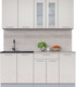 Миниатюра изображения товара Кухонный гарнитур Интерлиния Мила 18 (персидский жемчуг/персидский жемчуг/травертин серый)