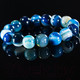 Миниатюра изображения товара Браслет Wolves Агат 40345 (р.18, синий)