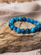 Миниатюра изображения товара Браслет Wolves Агат 40345 (р.18, синий)