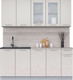 Миниатюра изображения товара Кухонный гарнитур Интерлиния Мила 19 (персидский жемчуг/персидский жемчуг/травертин серый)