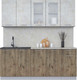 Миниатюра изображения товара Кухонный гарнитур Интерлиния Мила 20 (бетон лайт/дуб веллингтон/опал светлый)