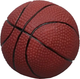 Миниатюра изображения товара Игрушка для собак Пижон Мяч баскетбол (темно-коричневый)