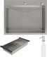 Миниатюра изображения товара Мойка кухонная Roxen Simple 560220-60 с коландером и дозатором (сатин)