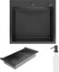 Миниатюра изображения товара Мойка кухонная Roxen Simple 560220-50B PVD c коландером и дозатором (графит)