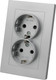 Миниатюра изображения товара Розетка TDM Сенеж / SQ1816-0237 (серебрянный металлик)