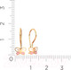 Миниатюра изображения товара Серьги из розового золота ZORKA 300078/а1