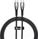Миниатюра изображения товара Кабель Baseus Glimmer Series Fast Charging Type-C to Type-C / CADH000801 (2м, черный)
