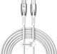 Миниатюра изображения товара Кабель Baseus Glimmer Series Fast Charging Type-C to Type-C / CADH000802 (2м, белый)