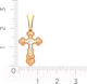 Миниатюра изображения товара Крестик из комбинированного золота ZORKA 410005.2.14K.B.REL