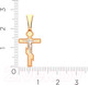 Миниатюра изображения товара Крестик из комбинированного золота ZORKA 410006.2.14K.B.REL