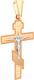 Миниатюра изображения товара Крестик из комбинированного золота ZORKA 410006.4.14K.B.REL