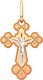 Миниатюра изображения товара Крестик из комбинированного золота ZORKA 410007.3.14K.B.REL