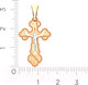 Миниатюра изображения товара Крестик из комбинированного золота ZORKA 410008.1.14K.B.REL