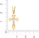 Миниатюра изображения товара Крестик из комбинированного золота ZORKA 410018.2.14K.B.REL
