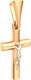 Миниатюра изображения товара Крестик из комбинированного золота ZORKA 410025.14K.B.REL