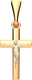 Миниатюра изображения товара Крестик из комбинированного золота ZORKA 410025.14K.B.REL