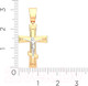 Миниатюра изображения товара Крестик из комбинированного золота ZORKA 430128.14K.B.REL