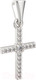 Миниатюра изображения товара Крестик из белого золота ZORKA 440062.14K.W.REL (с фианитами)