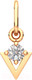 Миниатюра изображения товара Подвеска из розового золота ZORKA 440291.14K.R (с фианитом)