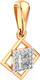 Миниатюра изображения товара Подвеска из розового золота ZORKA 440310.14K.R (с фианитами)