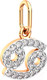 Миниатюра изображения товара Подвеска из розового золота ZORKA 440554.14K.R.ZZ (с фианитами)
